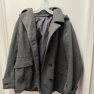 George Charcoal Pea Coat